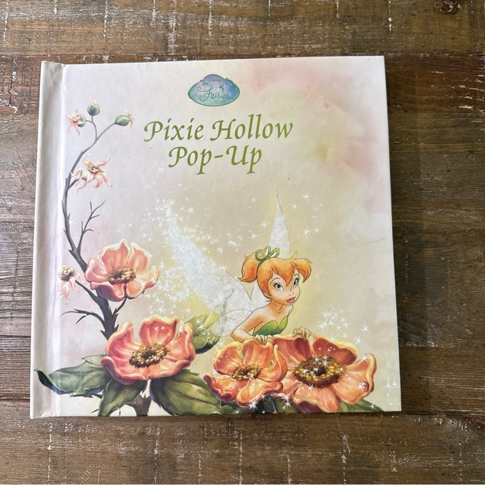 Disney Pixie Hollow Pop-Up — Pink, Cream & Green Floral Cover
